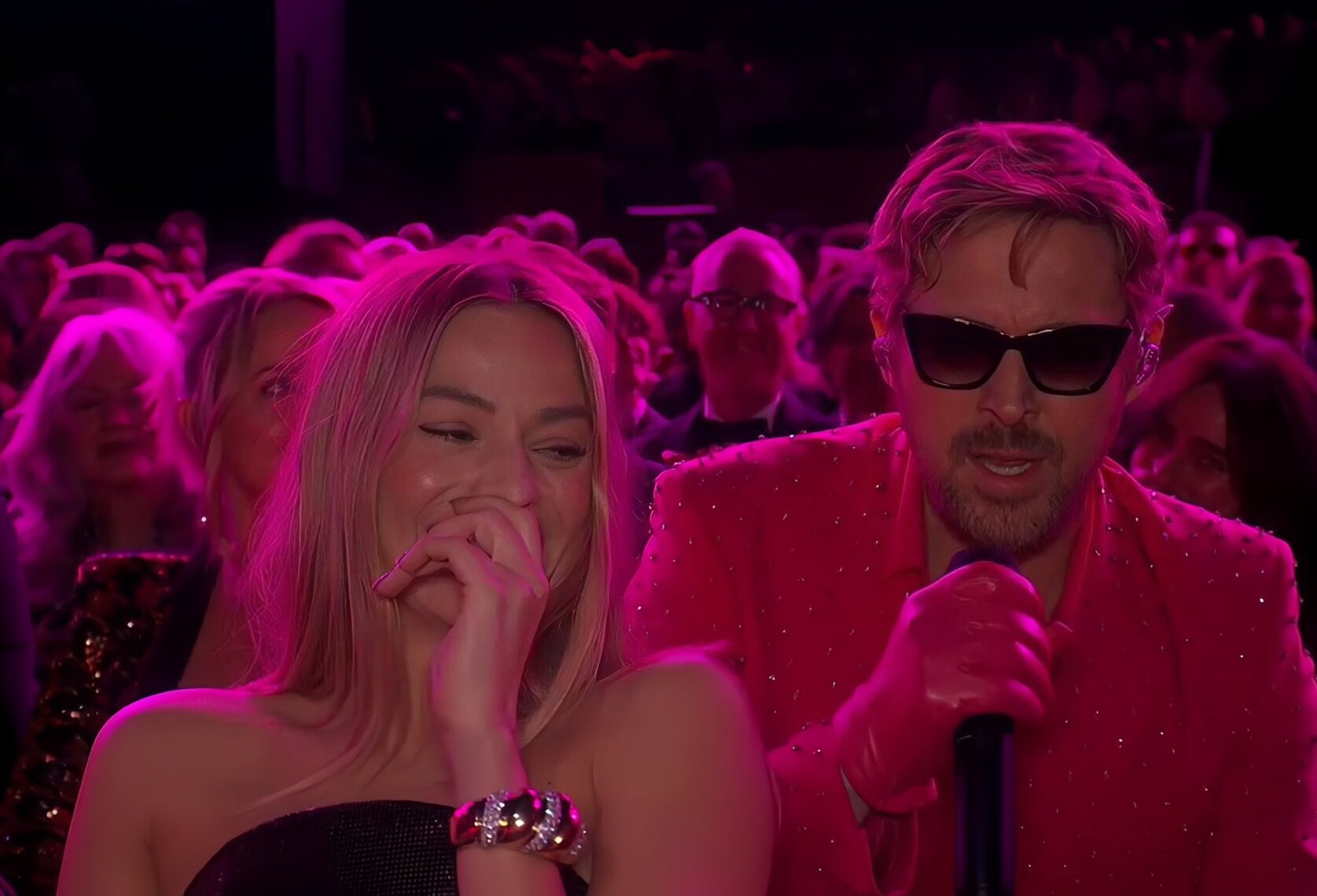 Margot Robbie and Ryan Gosling