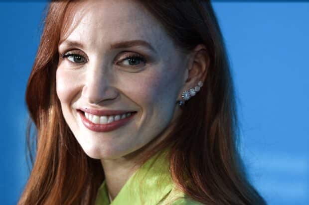 US actress Jessica Chastain poses during a photo call for the film 'Dreams' in Berlin on February 15, 2025 | Photo by Ronny Hartmann/AFP
