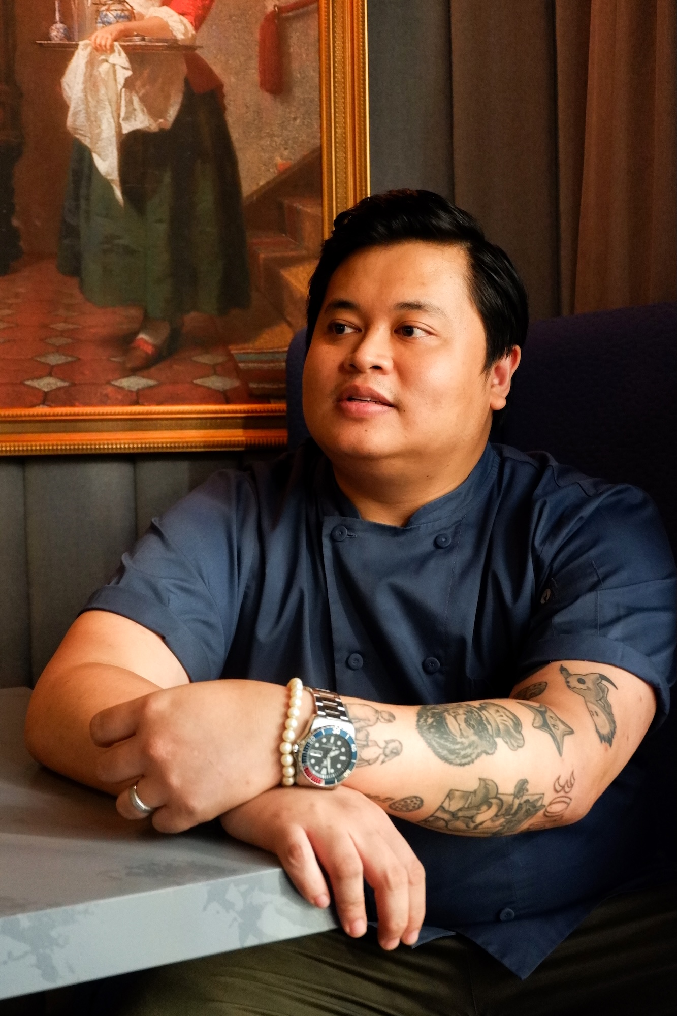 Le Feu Steak House chef and owner Kevin Villarica