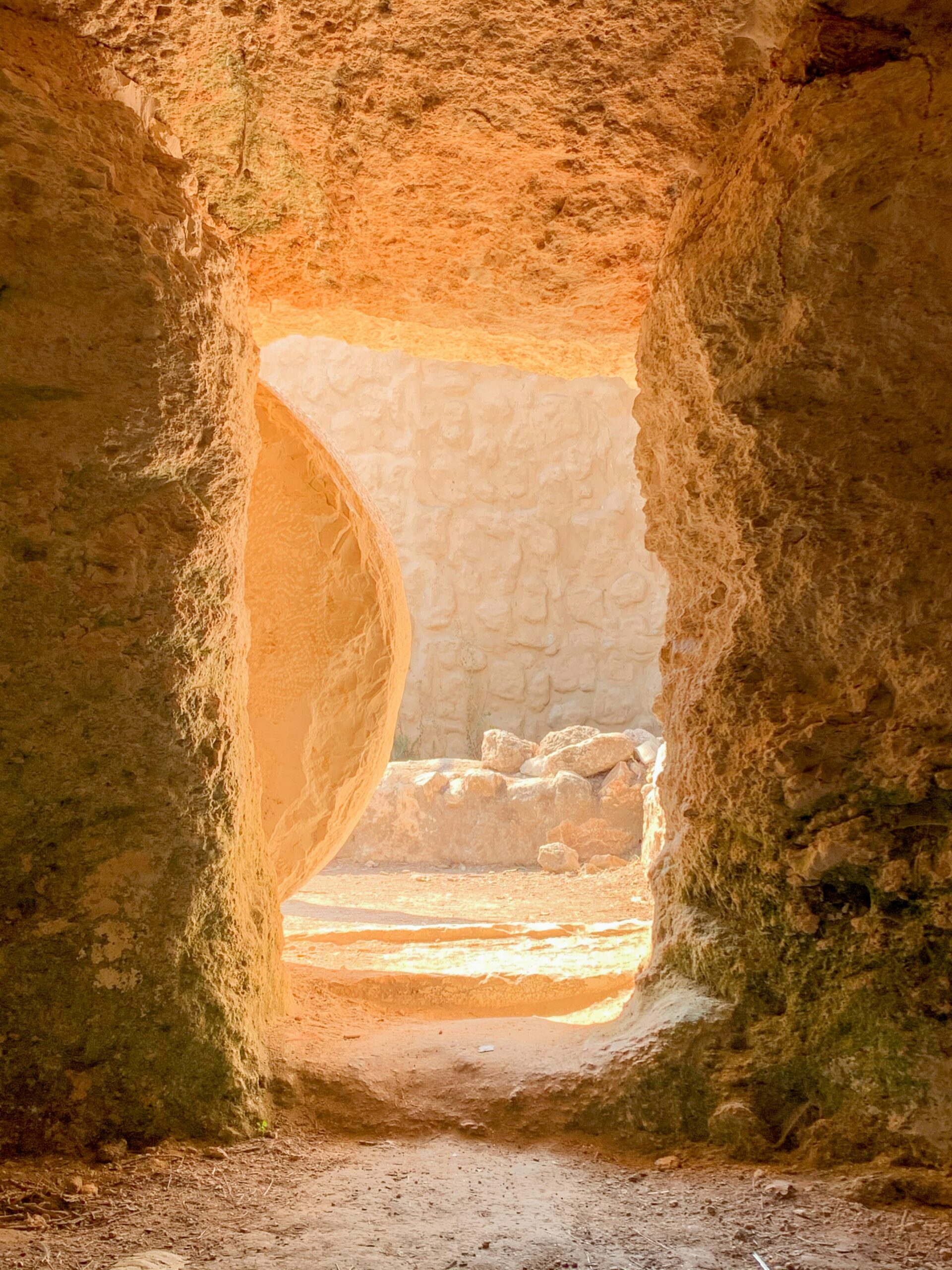 stone rolled away from the tomb 