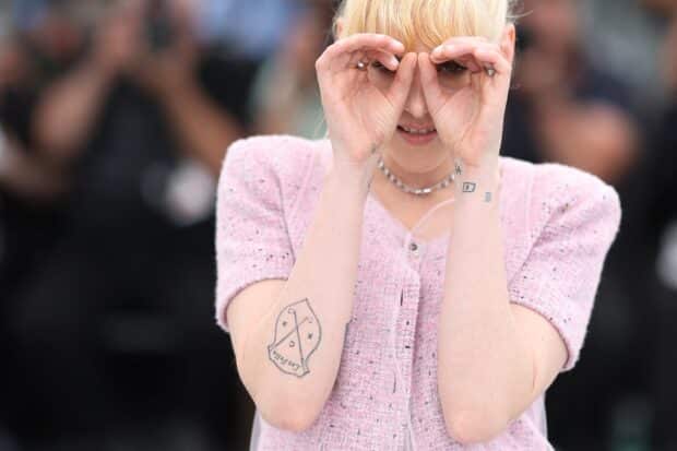 US director, screenwriter and producer Kristen Stewart poses during a photocall for the film "The Chronology of Water" at the 78th edition of the Cannes Film Festival in Cannes, southern France, on May 16, 2025. (Photo by Sameer AL-DOUMY / AFP)