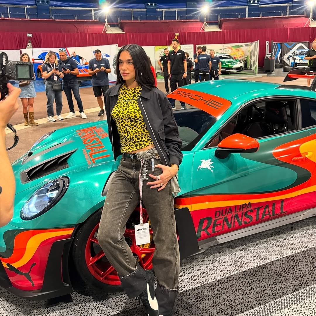 Dua Lipa at Monaco Grand Prix