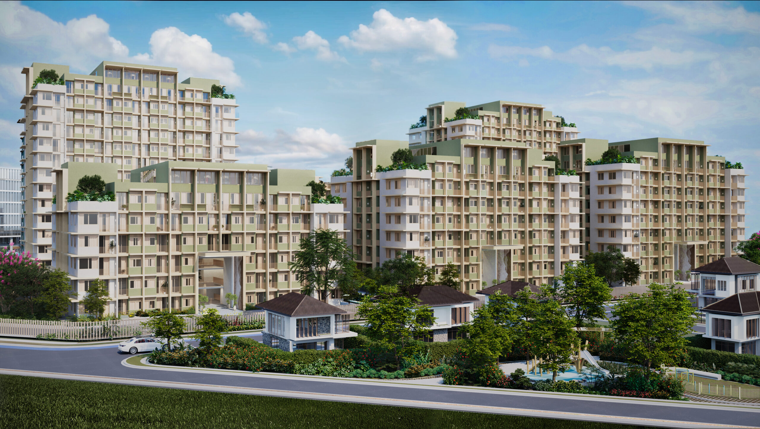An artist's rendition of PHINMA Properties’ Maayo Terraces