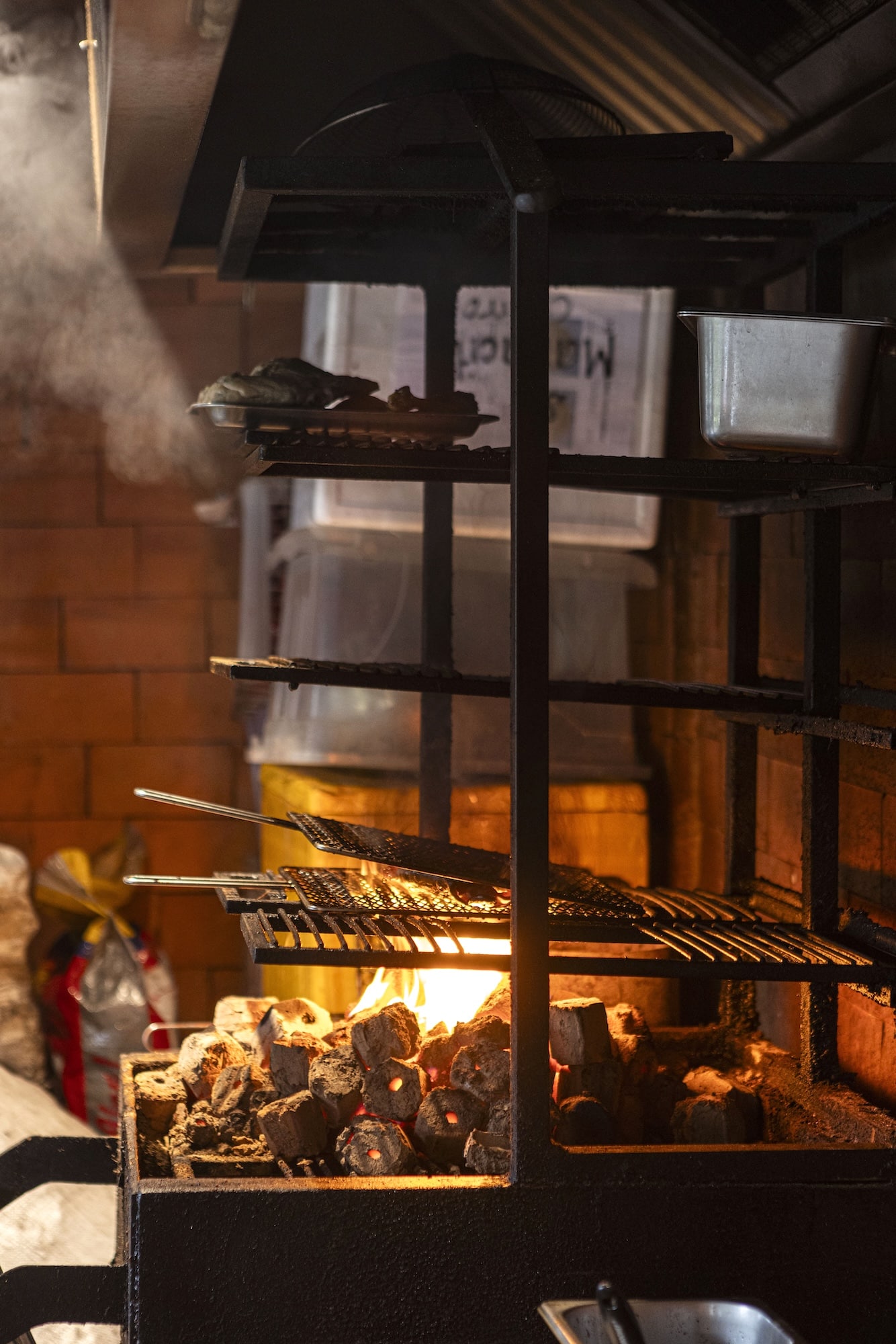 The wood fire grill is a driving force in the Mamacita kitchen