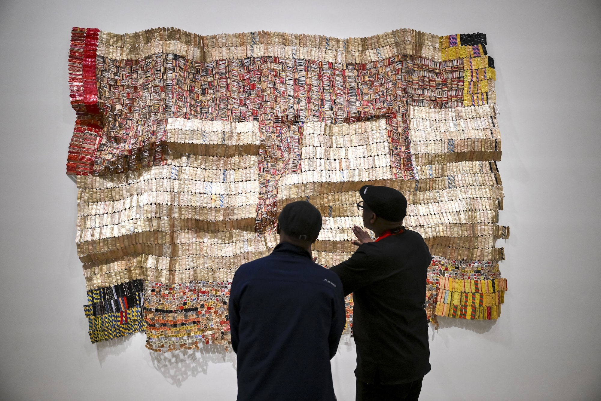 Art is displayed at the reopening press preview of three distinct new gallery suites for the Arts of Africa, the Ancient Americas, and Oceania in the Michael C. Rockefeller Wing at The Met Museum on May 28, 2025 in New York City. The Met's Rockefeller wing will reopen to the public on May 31 after an extensive renovation. (Photo by ANGELA WEISS / AFP)