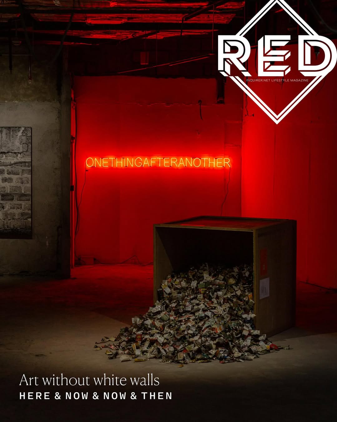This exhibition breaks down traditional white walls
