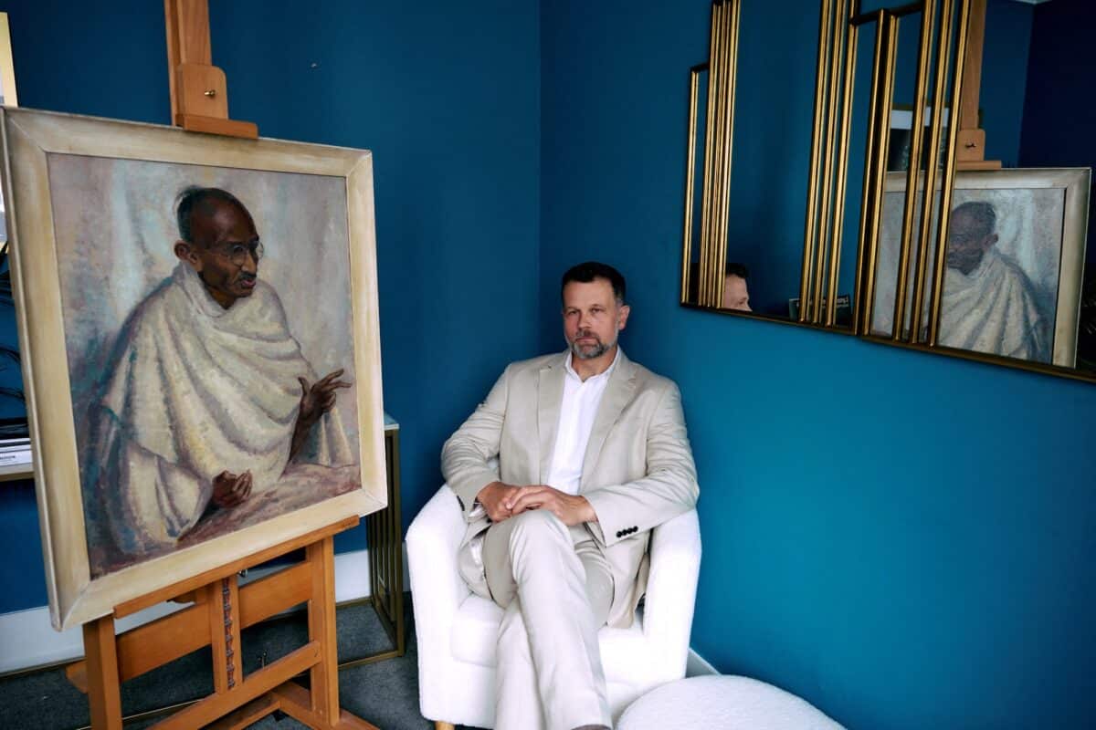 ‘Hidden treasure’: Rare Gandhi portrait up for UK sale